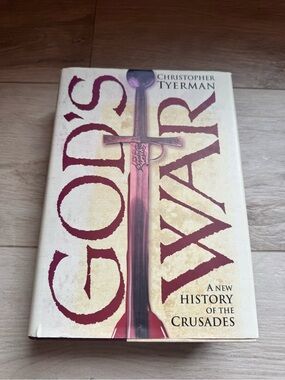 Barnes & Noble Cream and Burgundy "God's War" Hardcover Book
